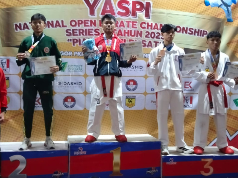 Rivano Naufal Mulyana: Langkah Mantap Karateka Muda MAN 14 Jakarta di Panggung Nasional